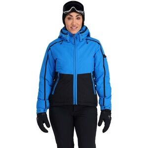 Spyder Women's Vibrant Blue and Black Ski Jacket